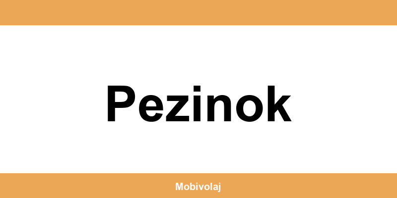 Predajne Orange a kontakt v Pezinok