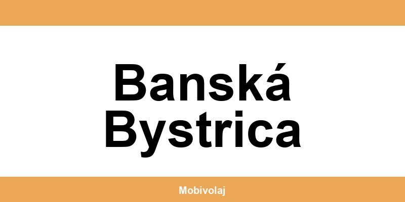 Predajne Orange a kontakt v Banská Bystrica