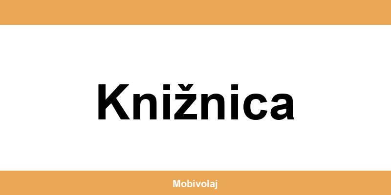Predajne Orange a kontakt v Knižnica