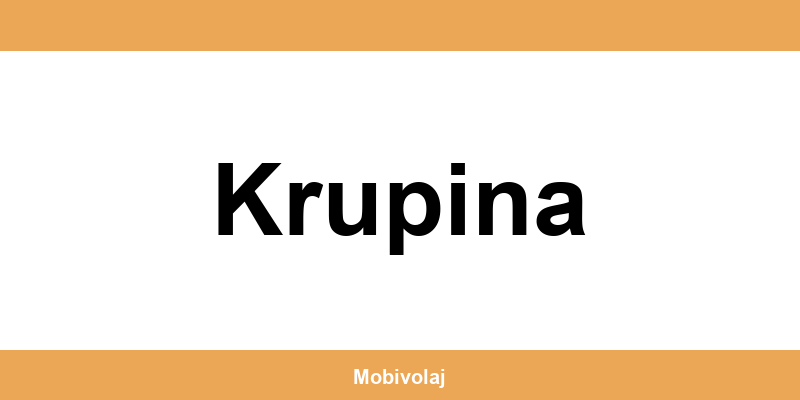 Predajne Orange a kontakt v Krupina