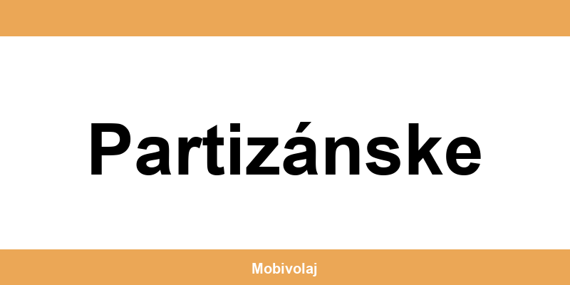 Predajne Orange a kontakt v Partizánske