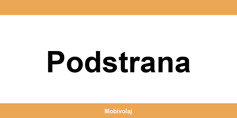 Predajne Orange a kontakt v Podstrana