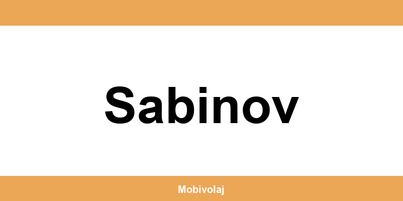 Predajne Orange a kontakt v Sabinov