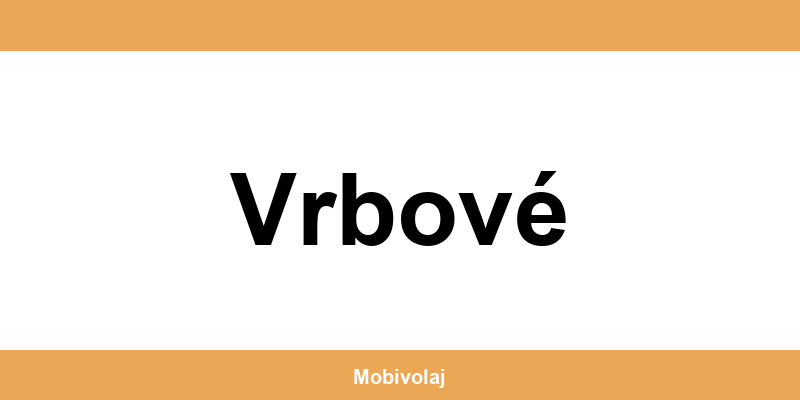 Predajne Orange a kontakt v Vrbové